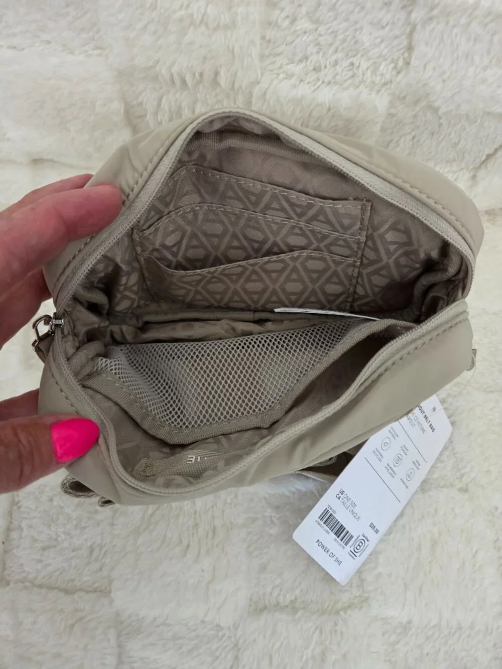 Athleta, All About Crossbody Belt Bag Color, Oak Tan, NWT